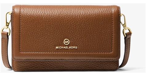 ichael michael kors pebbled leather convertible crossbody bag